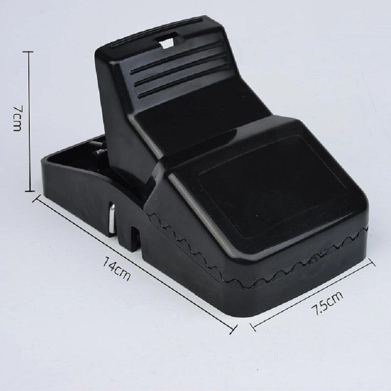 Best Seller Catcher Automatic Spring Reusable Plastic Black Rat Mice Mouse Traps - Pack of