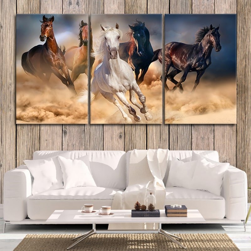 3 Pc Horse Wall Décor Photo Tiles