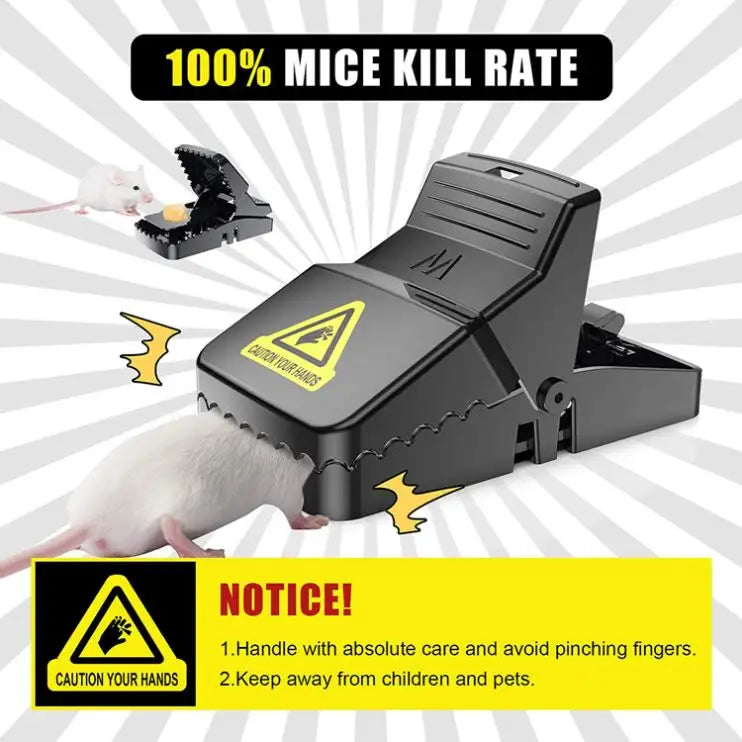 Heavy Duty Plastic Mouse Trap (Random color) - Pack off