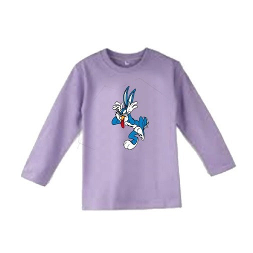 Plain Basic Full Sleeves T-Shirt for Kids – Soft Comfortable Cotton Blend Casual Wear for Boys & Girls, Everyday Use (Size